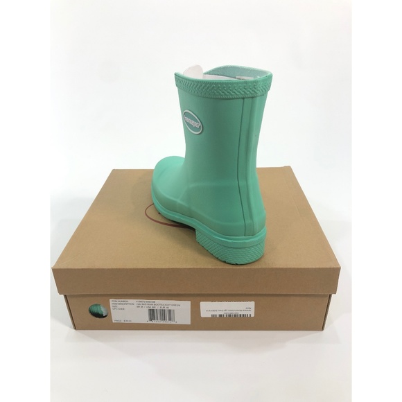 Women's Galochas 8W Light Green Mid Rain Boots - Picture 2 of 8